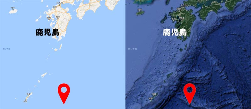 南大東島の位置は沖縄から東へ400km