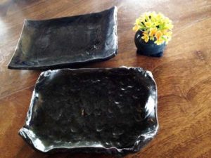 ギャラリーカフェ 土花土花で陶芸体験して焼いたお皿