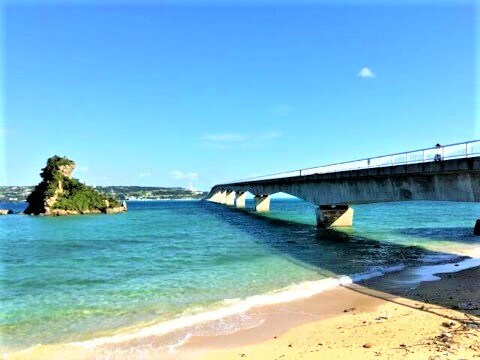 沖縄　強い日差し　風